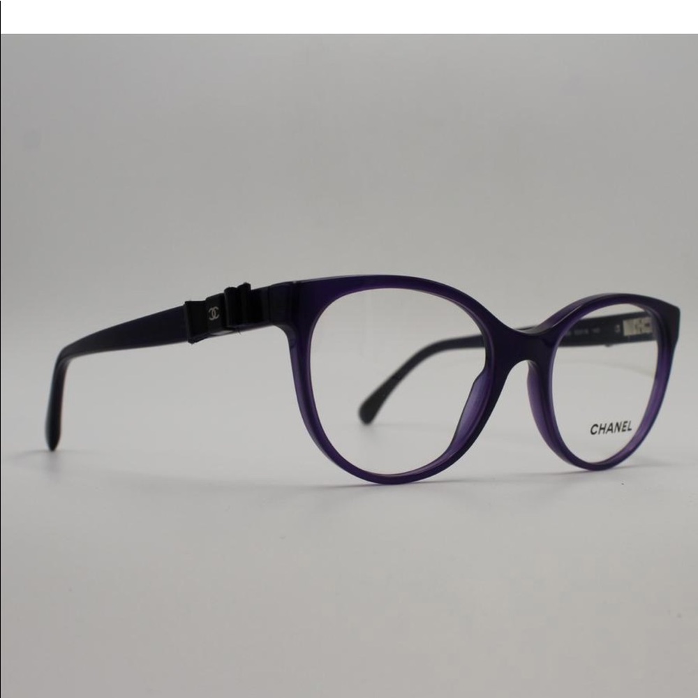 💜💜💜 Chic CHANEL Purple Black Bow Opticals💜💜💜 - Picture 2 of 15